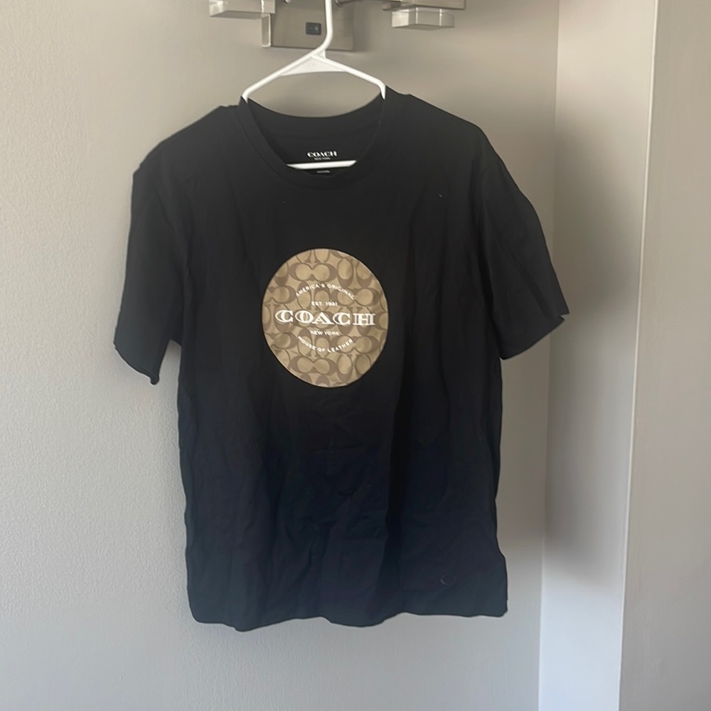 Coach logo unisex T-shirt XL 175/116A BLACK
